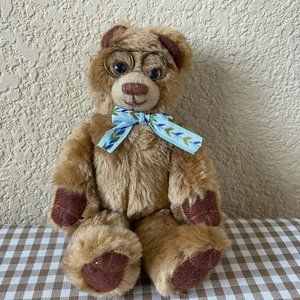 The Hamilton Collection Bear Plush With Glasses  Stuffed Animal 7'' Brown